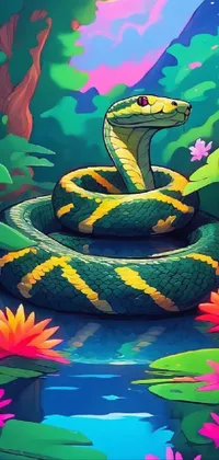 Nature Snake Cartoon Live Wallpaper
