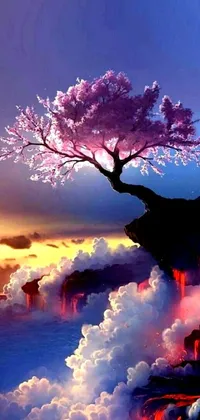 Nature Tree Painting Live Wallpaper