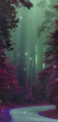 Nature Tree Pink Live Wallpaper