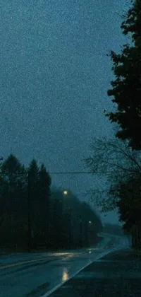 This live phone wallpaper showcases a creepy street sign set in an ominous North Bend landscape