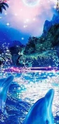Transform your phone's screen into a mystical underwater paradise with this stunning live wallpaper