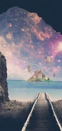 Transport yourself to another realm with this mesmerizing phone live wallpaper