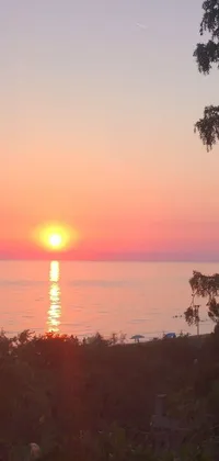 This phone live wallpaper grabs an awe-inspiring view of a Greek sunset, right next to the ocean