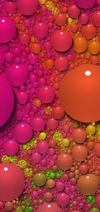 Get ready to dazzle your phone's home screen with this mesmerizing live wallpaper! A burst of pastel-colored balls float on each other, forming an endless chain of digital art