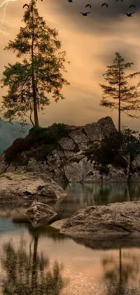 Experience the tranquility of nature with this stunning phone live wallpaper