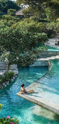 Discover a luxurious live wallpaper for your phone featuring a stunning oasis in Jakarta