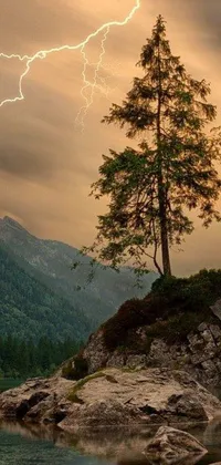 Experience the power and beauty of nature with this stunning live wallpaper for your phone