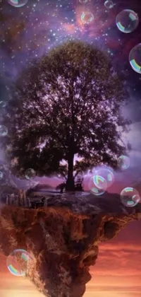 Experience the captivating world of magical realism with this stunning live wallpaper for your phone