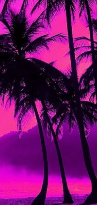 Experience the tranquil beauty of the tropics with this vibrant phone live wallpaper