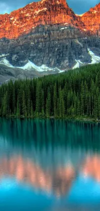 Own a stunning live wallpaper that brings the serene beauty of Banff National Park to your phone