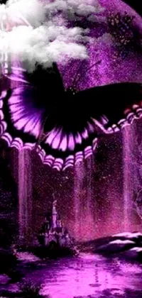 Nature Water Purple Live Wallpaper