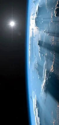 This space-themed phone live wallpaper is simply mesmerizing