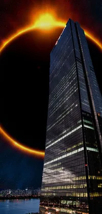 Looking for an elevated live wallpaper for your phone? This Solar Eclipse Building Live Wallpaper is a must-have
