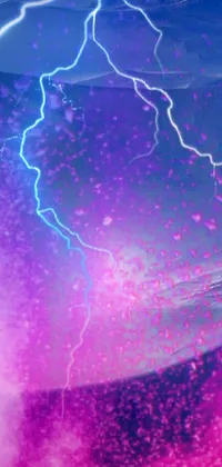 Get lost in a colorful storm with this phone live wallpaper