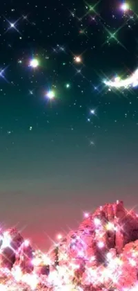 Experience the beauty of the night sky on your phone with this stunning live wallpaper