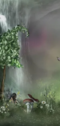 Nature Waterfall Art Live Wallpaper