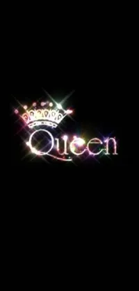 This stunning live wallpaper features the word "Queen" in an exquisite font, complete with a fabulous golden crown