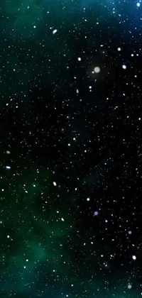 This stunning live wallpaper features a breathtaking space scene, filled with twinkling stars against a black background