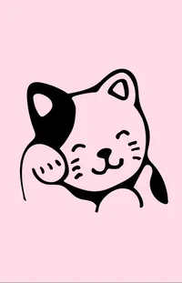 Nose Cat Cartoon Live Wallpaper