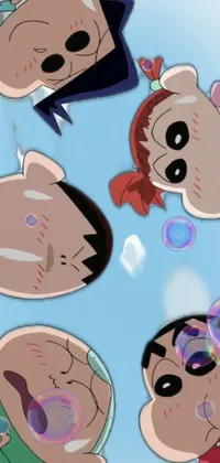 Download Manga Cartoon Character Shin Chan iPhone Wallpaper