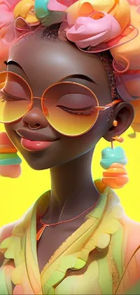 Nose Glasses Hairstyle Live Wallpaper