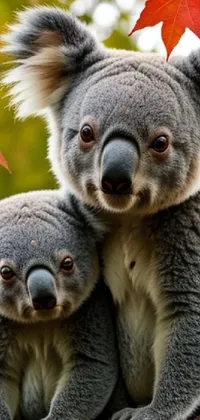 Nose Koala Plant Live Wallpaper