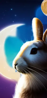 Nose Rabbit Ear Live Wallpaper