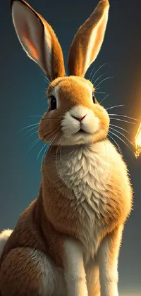 Nose Rabbit Light Live Wallpaper
