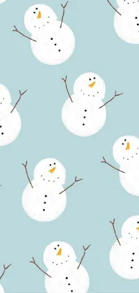 Nose Snowman Snow Live Wallpaper