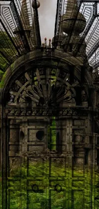Old Building Green Live Wallpaper