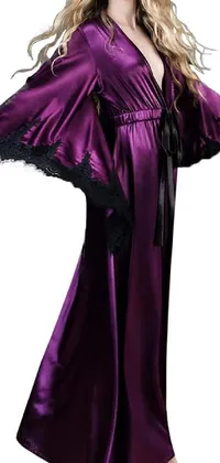 One-piece Garment Dress Purple Live Wallpaper