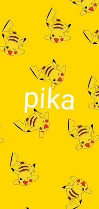 Get ready to add a touch of fun and whimsy to your phone with this vibrant live wallpaper! Featuring a playful pattern of pika pikas set against an eye-catching yellow background, this design draws its inspiration from the exciting world of graffiti and urban street art