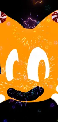 Orange Art Font Live Wallpaper