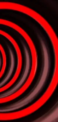 This innovative phone live wallpaper showcases a captivating red and black spiral with intricate digital art designs inspired by modern graphic design