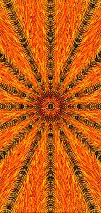 Orange Art Symmetry Live Wallpaper