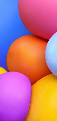 Orange Ball Balloon Live Wallpaper