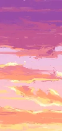 This phone live wallpaper showcases a plane flying in a neo-fauvist Tumblr style with gorgeous brush strokes