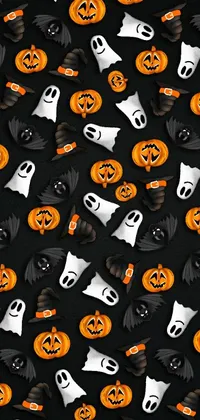 Get into the eerie mood of Halloween with this unique phone live wallpaper