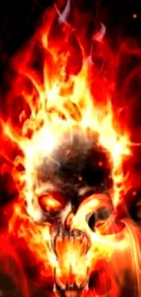 Fire Skull. Live Wallpaper