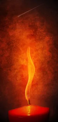 Orange Fire Flame Live Wallpaper