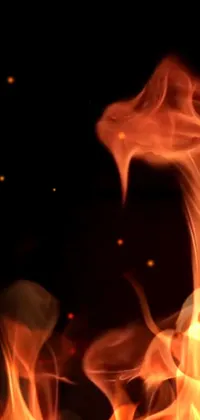 Orange Flame Heat Live Wallpaper