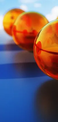 Orange Indoor Ball Live Wallpaper
