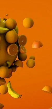Orange Indoor Fruit Live Wallpaper