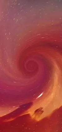 This phone live wallpaper showcases a captivating swirl of liquid in stunning detail