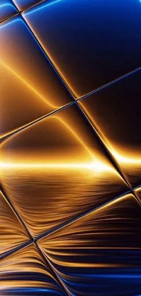 Looking for a stunning new wallpaper for your phone? Check out this electric live wallpaper by Leo Goetz! Featuring a close-up view of a shiny surface with warm golden backlight, this digital art piece is sure to make your phone look amazing