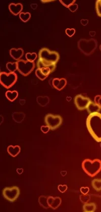 Add romance to your phone with this live wallpaper of swirling red hearts