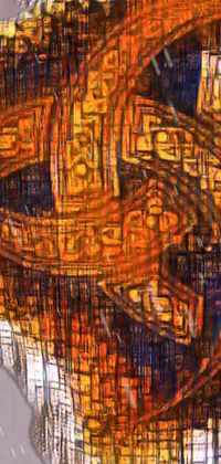 Orange Painting Art Live Wallpaper