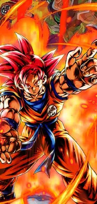 This Goku live phone wallpaper is inspired by the popular anime series, Dragon Ball