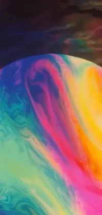This phone live wallpaper is a stunningly unique representation of psychedelic art