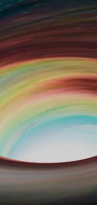 This live wallpaper features a mesmerizing abstract painting of a black hole
